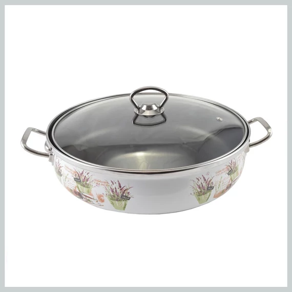 Perfect Home Levendula emajlirana tava za pečenje s poklopcem 26 cm 14225