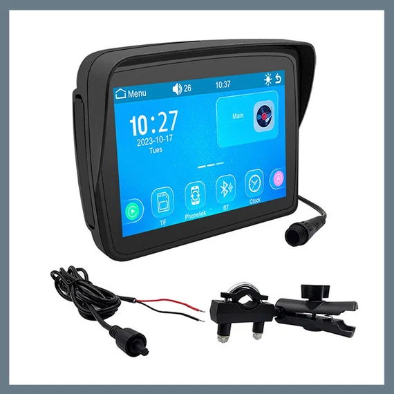5" Touchscreen Motorcycle CarPlay/Android Auto and MP5 Player – holm8578