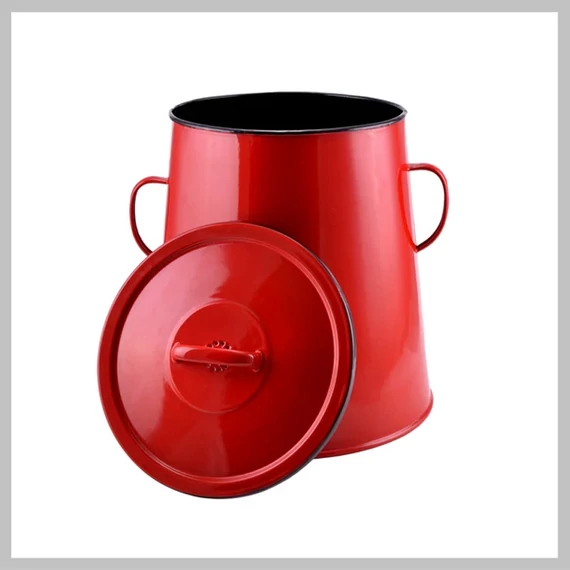 Perfect Home Emajlirani spremnik za mast 20 litara crveni 10429
