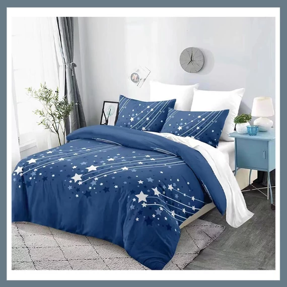 Moon 7-dijelna posteljina set, plava MOON6