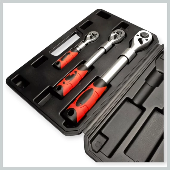 Haina HA-2671 teleskopski set čegrtaljki – 1/4", 3/8", 1/2", 72 zuba
