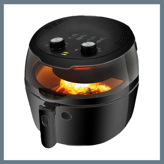 Nineshield vrućozračna friteza s rotirajućom lopaticom, 8L 1500W – KB6001M holm9637