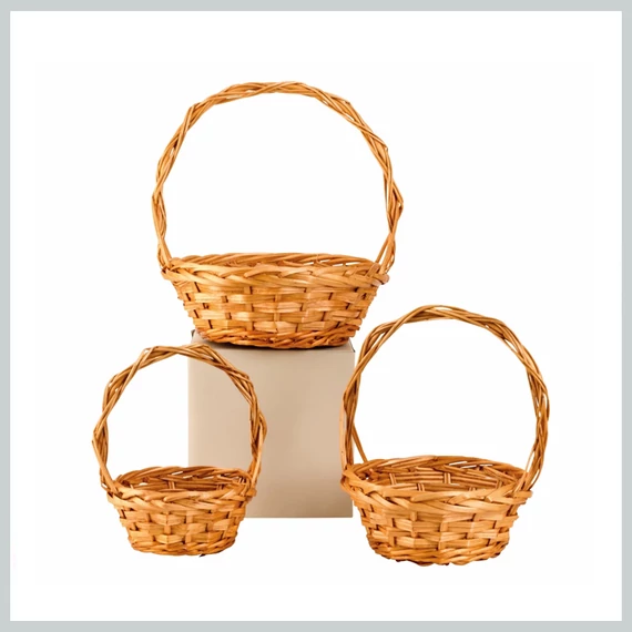 Pletena košara set 3 kom/set 1146