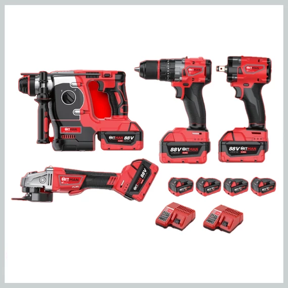 Hitman HT-M18-6829XC akumulatorski set alata 88V – 4 dijela