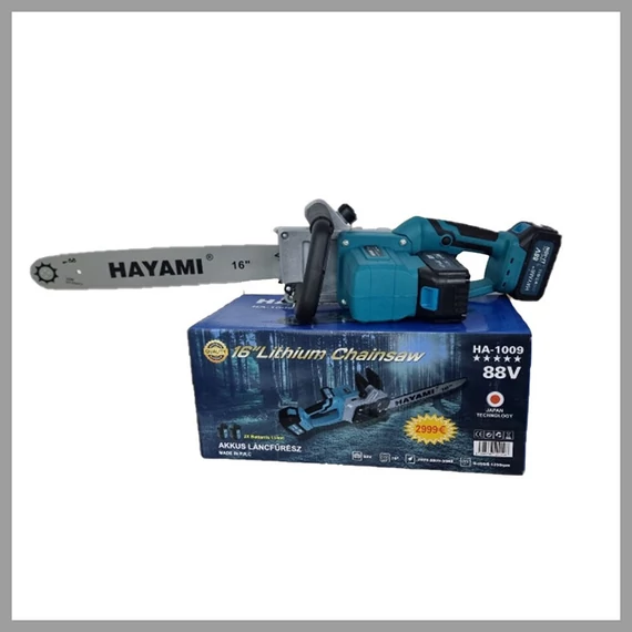 HAYAMI Električna Lančana Pila 88V s 2 Baterije HA-1009