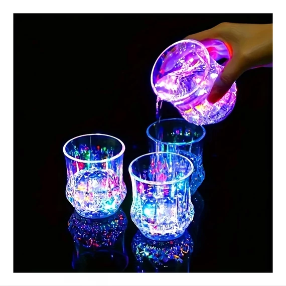 LED svjetleći set čaša – 6 komada, 200 ml, višebojno osvjetljenje – YL1840711