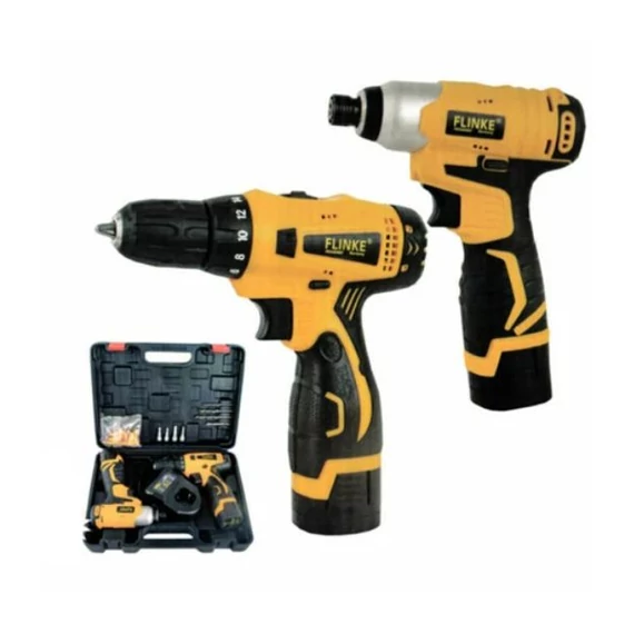 Flinke Twinpack akumulatorska bušilica i udarni odvijač – set od 50 kom FK-8029