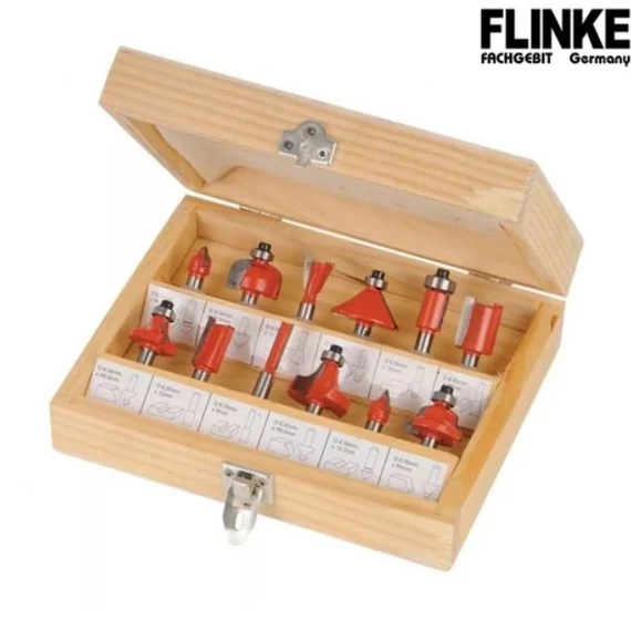Flinke 12-dijelni set glodala za gornji glodač