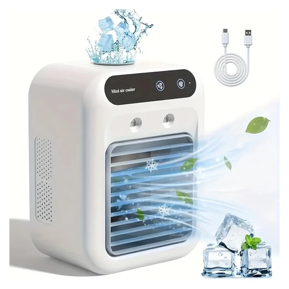 Mini 4-u-1 USB rashlađivač zraka GX1786506 – ventilator, ovlaživač, difuzor i hlađenje u jednom