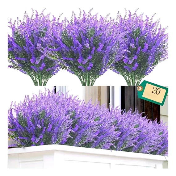 Set od 20 umjetnih lavanda buketa – UV otporno, za vanjsku i unutarnju dekoraciju MG119990