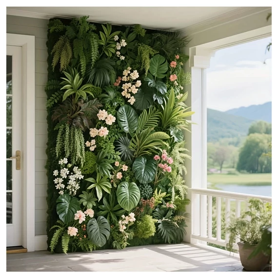 Umjetni zeleni zidni panel – Realističan džungla efekt 60 × 40 cm RH3410458