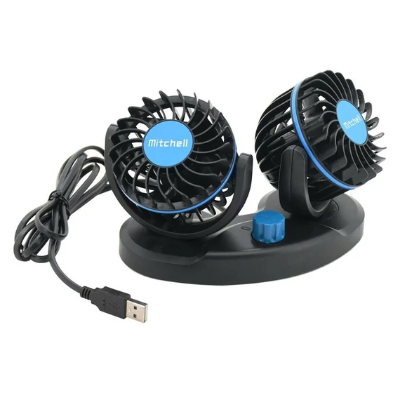 MITCHELL DUO USB Auto Ventilator 2x85 mm za Upravljačku Ploču – 5V – 07229