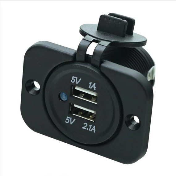 Dvostruki USB Utičnica za Vozila 12V – 2 x USB – 07392