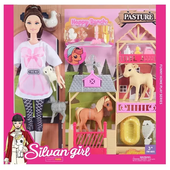 Silvan Girl Happy Farm – Set lutke s farmom OC0958424