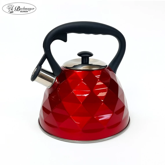 Bachmayer inox čajnik crveni 3L – BMK-02