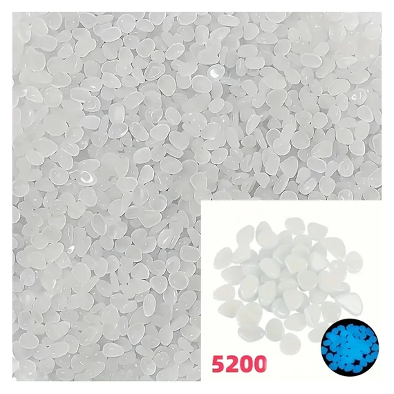 5200 komada svjetlećih dekorativnih kamenčića UV bijeli JQ1412517-3