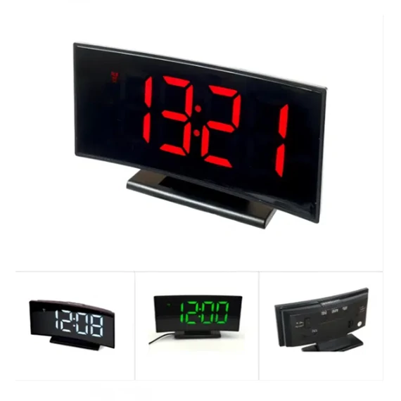 DS-3621L Zakrivljeni digitalni LED budilnik s prikazom temperature 619558