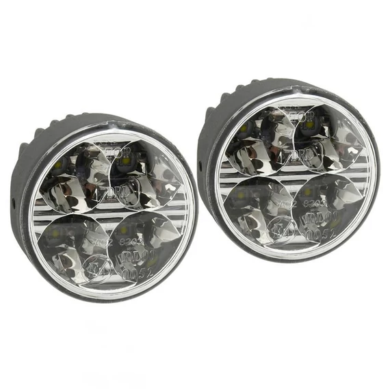 Dnevna LED svjetla 4 HIGH POWER LED – 12/24 V, okrugli dizajn (70 mm), set od 2 komada 33551