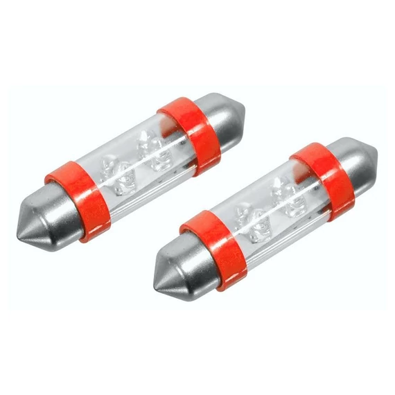LED auto žarulja 4LED – 12V SV8.5 (11×39 mm), crvena (set od 2 komada) 33722