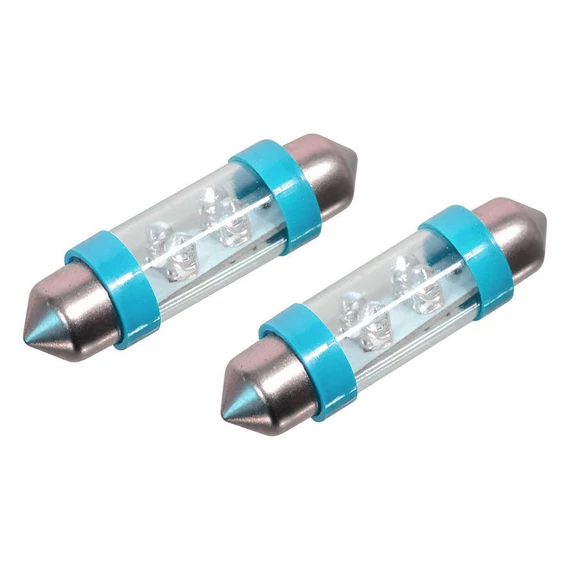 LED auto žarulja 4LED – 12V SV8.5 (11×39 mm), plava (set od 2 komada) 33723