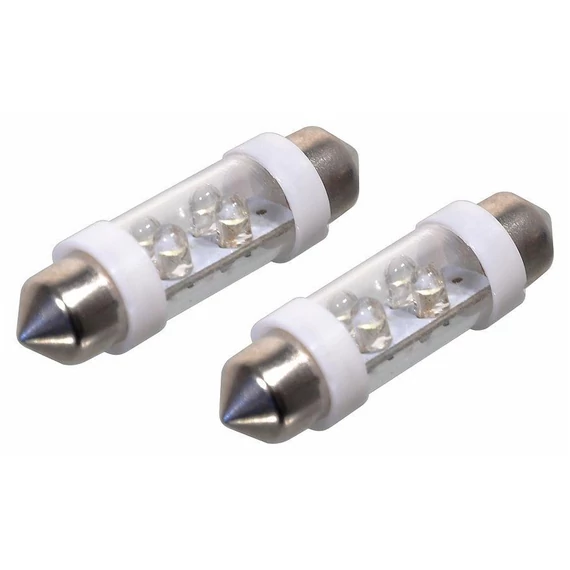 LED auto žarulja 4LED – 12V SV8.5 (11×39 mm), bijela (set od 2 komada) 33725