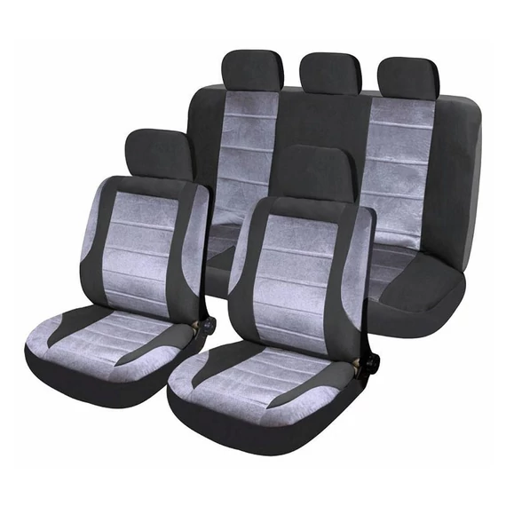 DELUXE AIRBAG set presvlaka za autosjedala – 9-dijelni, crno-sivi 31670