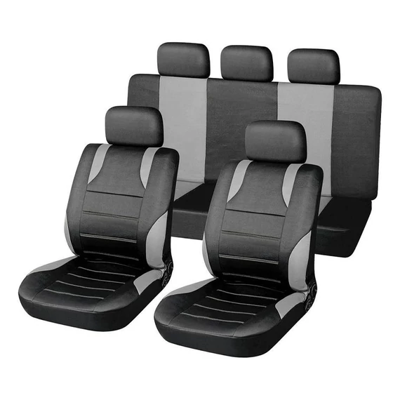 SPORT AIRBAG set presvlaka za autosjedala – 9-dijelni, sivi 31674