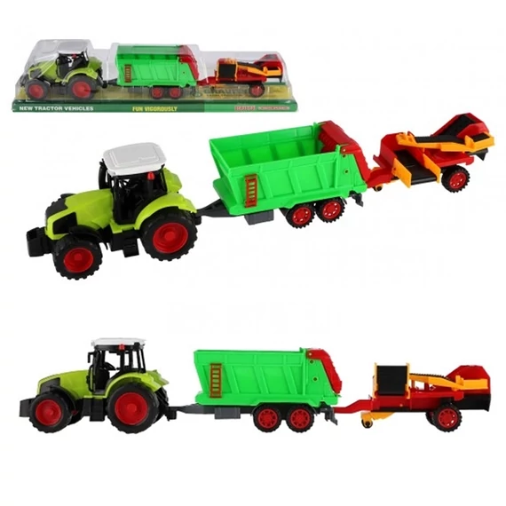 Plastični Traktor s Pritkolicom i Lendkerkom 56 cm 691387-1