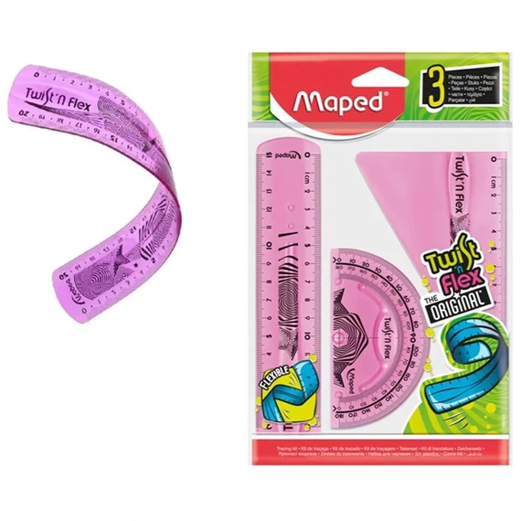 Maped Twist N Flex nelomljiv set ravnala – 3-dijelni 3154148950240