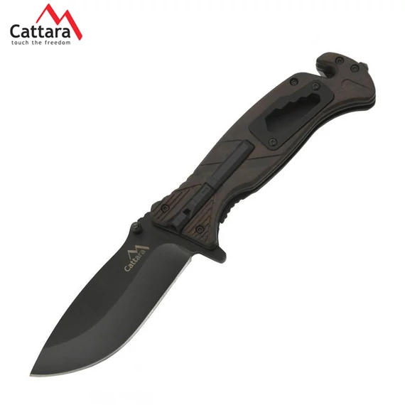 CATTARA BLACK BLADE sklopivi nož s kremenom – 13229