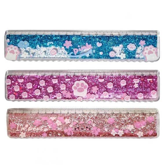 Školski ravnalo s glitter efektom – 20 cm – 1 kom – 033474