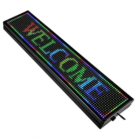 LED RGB Svjetleća Reklama – 100 × 20 cm, Višebojni Ekran za Tekst, Slike i Animacije TFG-005