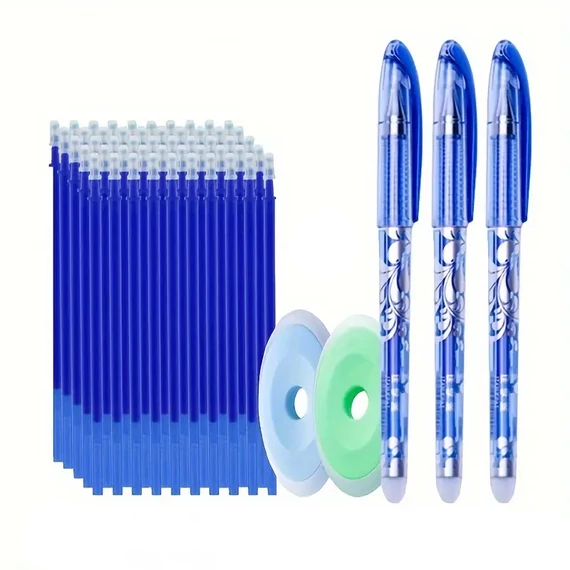 Set od 35 komada – Izbrisive gel olovke: 30 punjenja + 3 olovke + 2 gumice AG92107