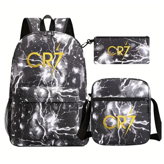 CR7 3-dijelni set torbi – sportski školski ruksak, torba za rame i pernica CG220956-4