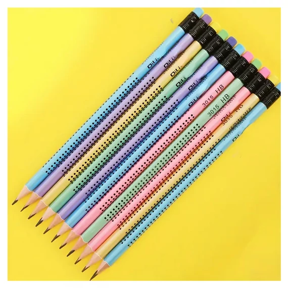 Qili set od 12 HB olovaka s šiljilom – u boji i ergonomskog dizajna KY2593422