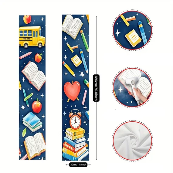 Set od 2 školskih dekorativnih panela za vrata – 180 × 30 cm NG3033580