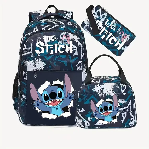 Disney Stitch set od 3 dijela – Ruksak + torba za užinu + pernica UM2907055