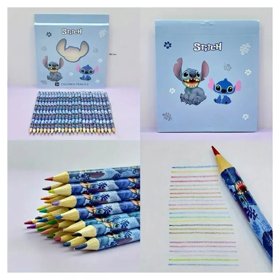24-dijelni Disney Stitch Set Šarenih Olovaka WL3141259