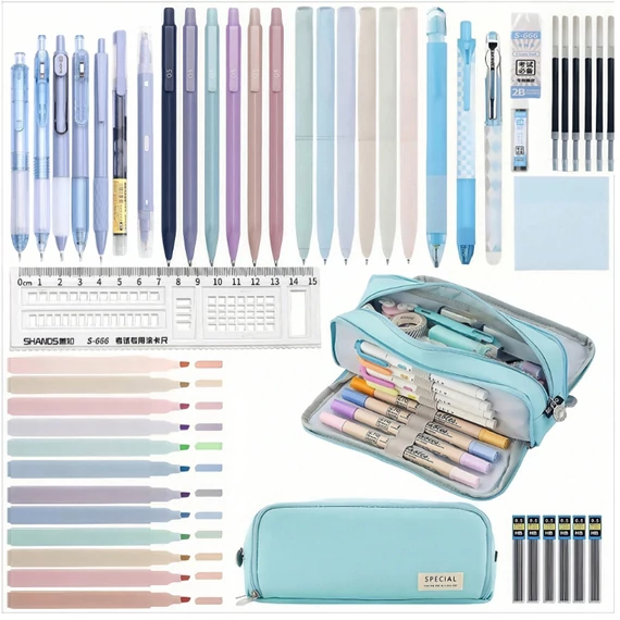 Tirkizni Set za Pisanje od 50 Dijelova – 104833620