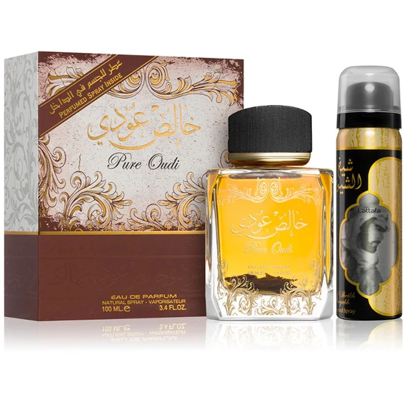 Lattafa Pure Oudi Eau de Parfum 100 ml + Deodorant Spray 50 ml – 6426185651068