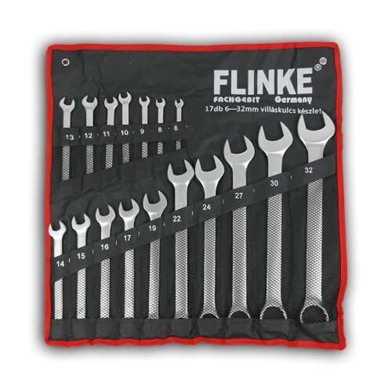 Flinke set ključeva s zvjezdastim i otvorenim krajem, 17 komada