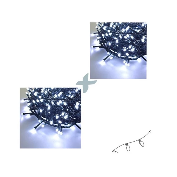 Svjetlosni lanac 180 LED hladno bijela 8 m KE21-1030 1+1