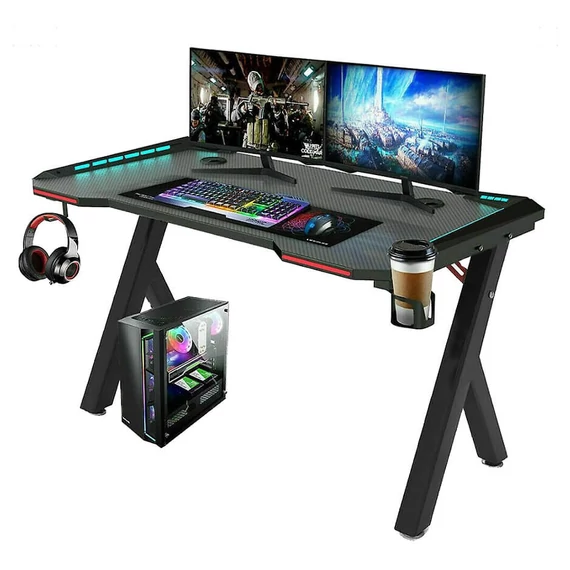 Apollon R5 LED Gamer stol 140x60x73 cm - holm3183