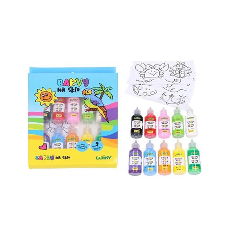 Set boja za staklo 9+1 kom, 22 ml – 031757