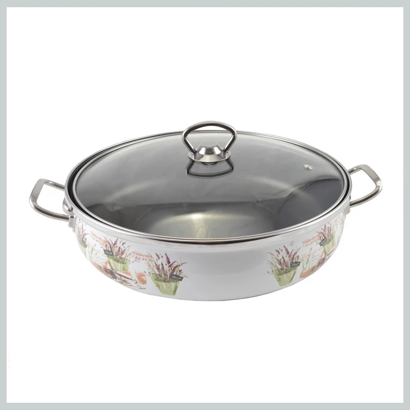 Perfect Home Levendula emajlirana tava za pečenje s poklopcem 26 cm 14225