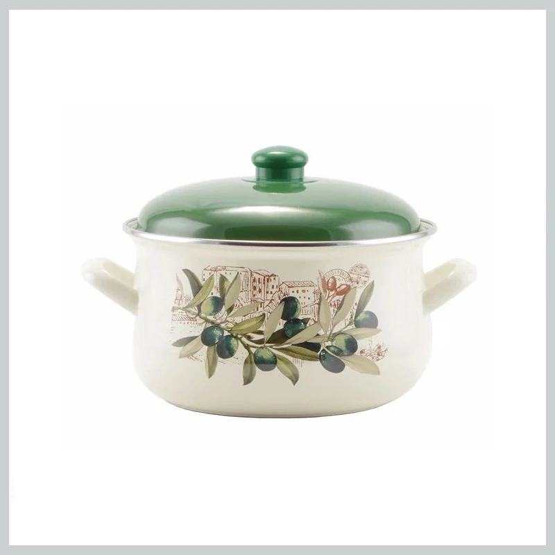 Perfect Home Oliva emajlirani lonac 22 cm s poklopcem 14829