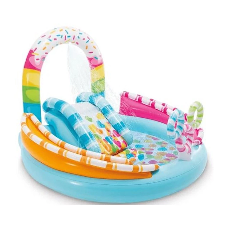Intex 57144 Candy Fun Igraći Centar s Toboganom, 170x168x122 cm (157144)