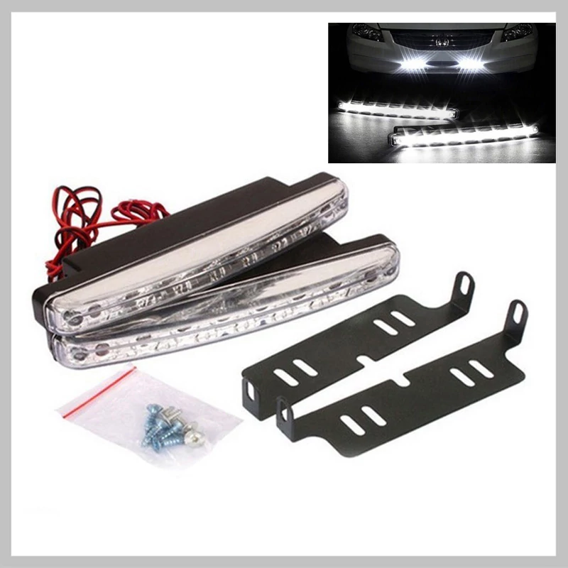 Auto dnevna svetla sa 8 LED dioda Holm0177