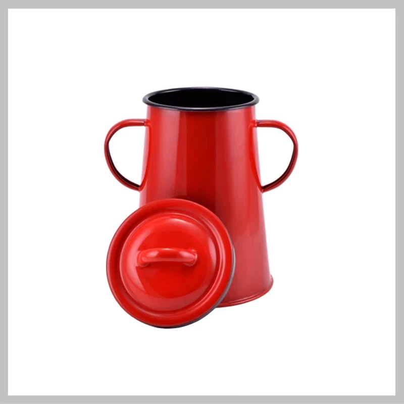 Perfect Home Emajlirani spremnik za mast 2 litre crveni 10422
