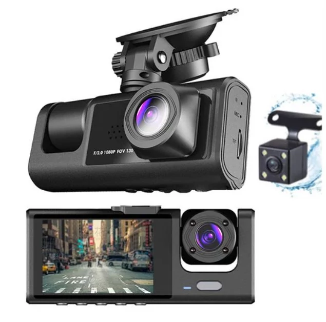 Trokameraška auto kamera s rezolucijom 1080P – model holm8463